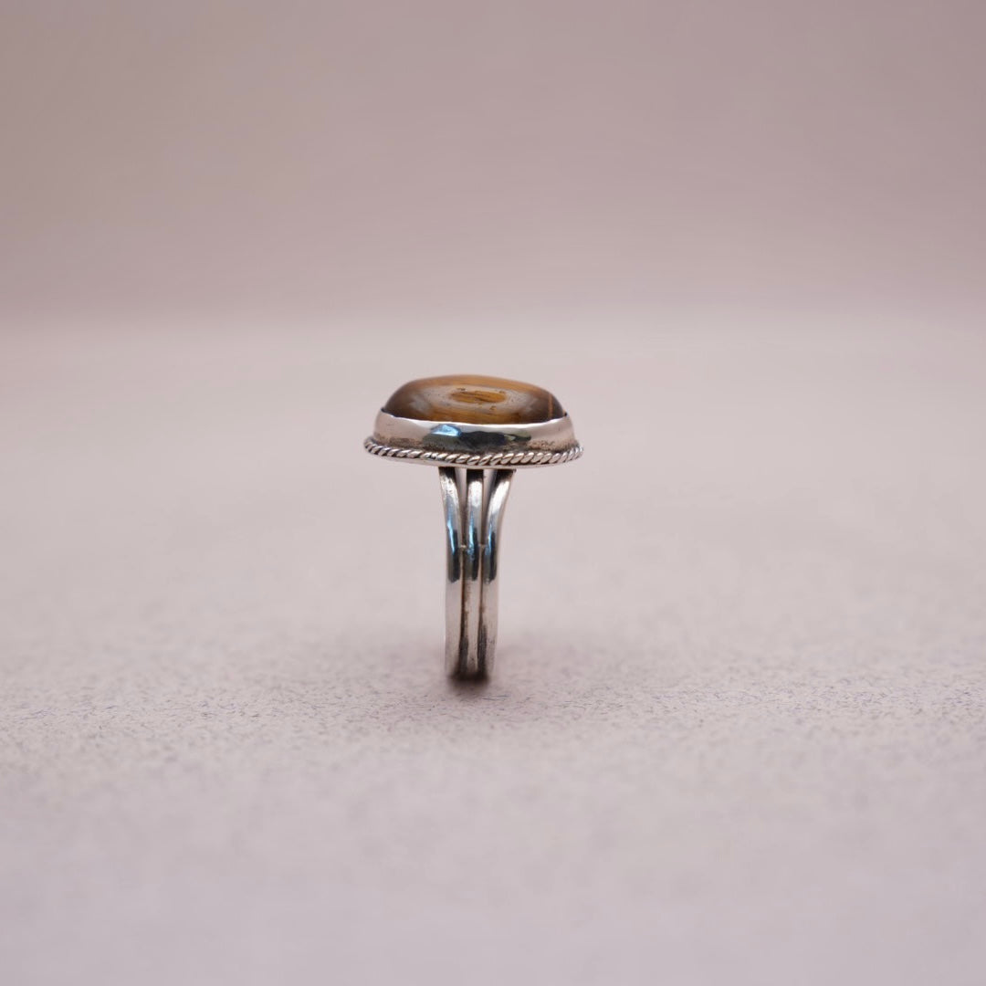 Oval Tiger Eye Ring