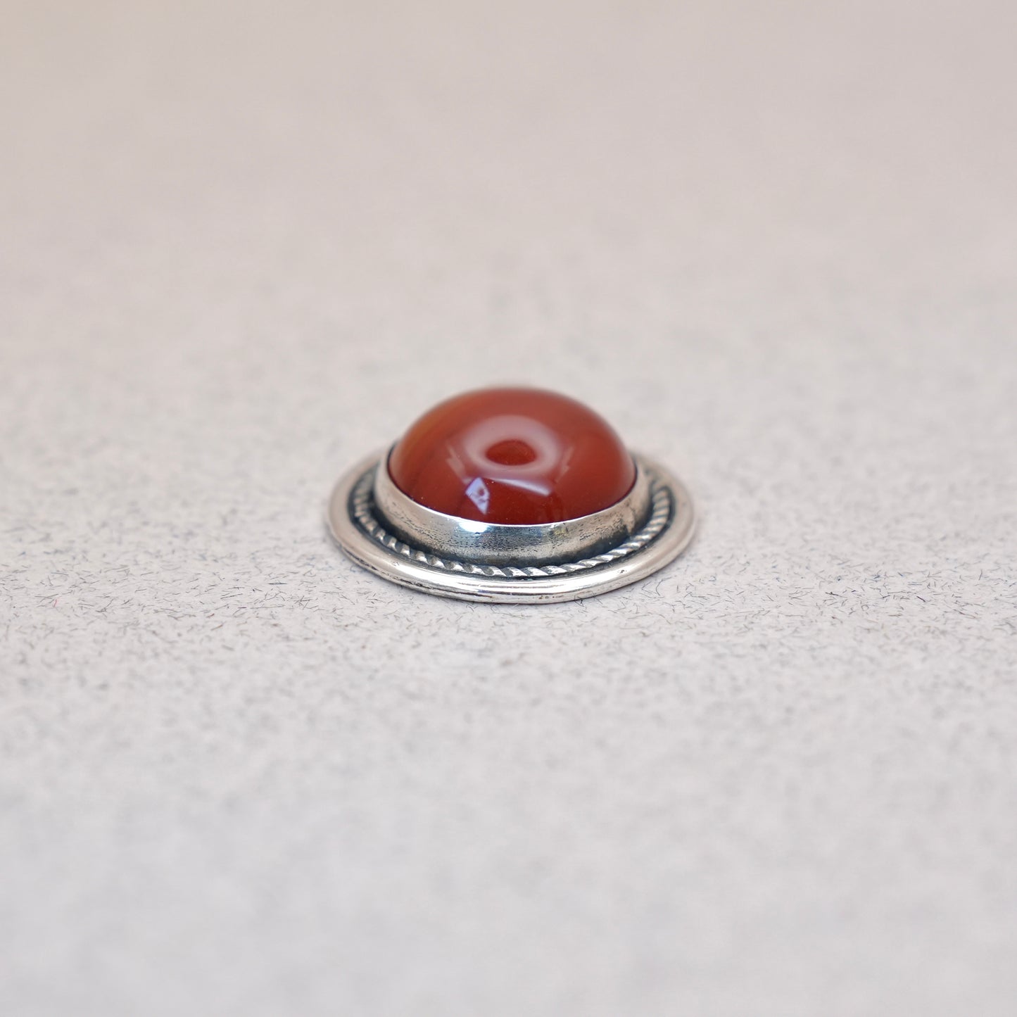 Circle Carnelian Crystal Pendant