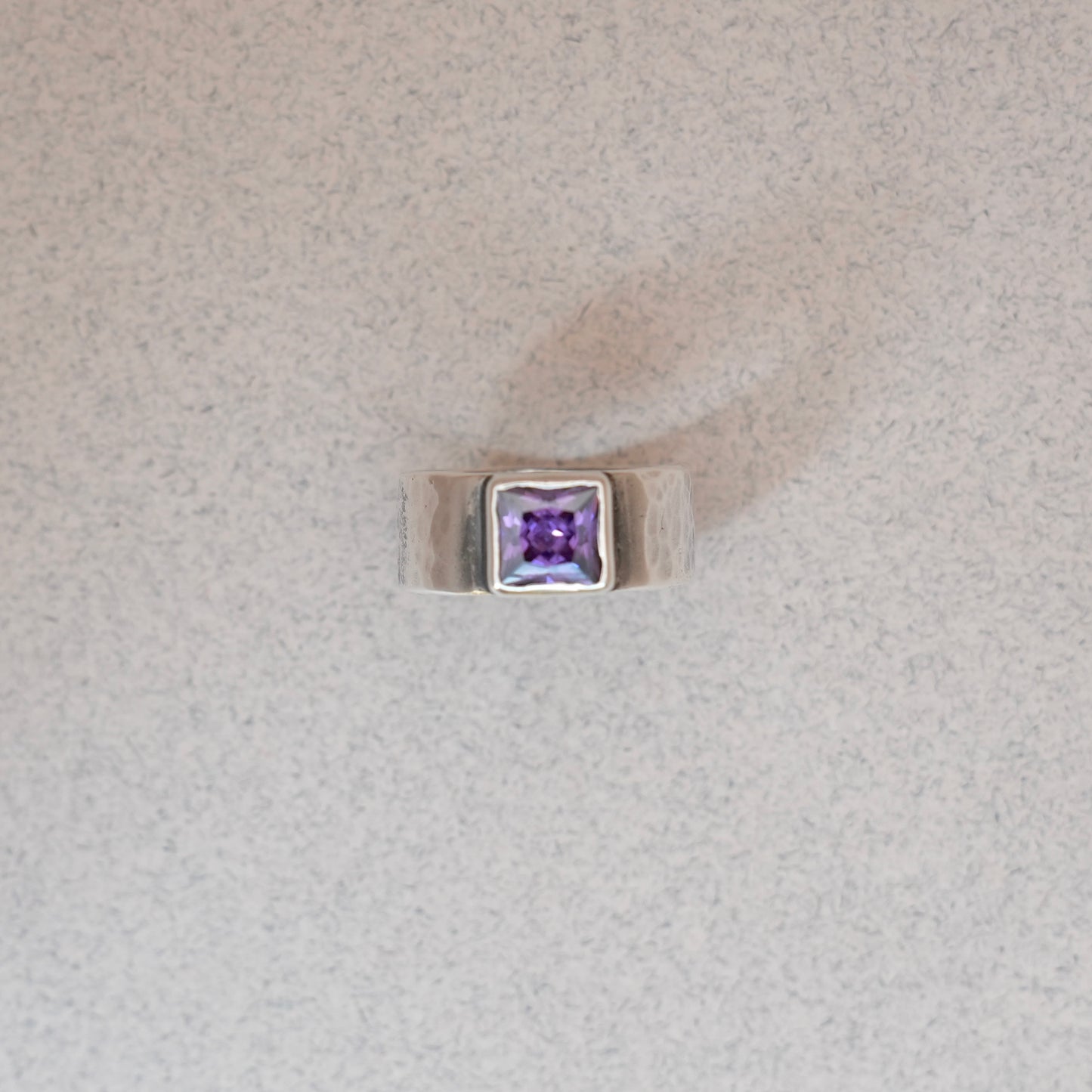 Square Amethyst Ring