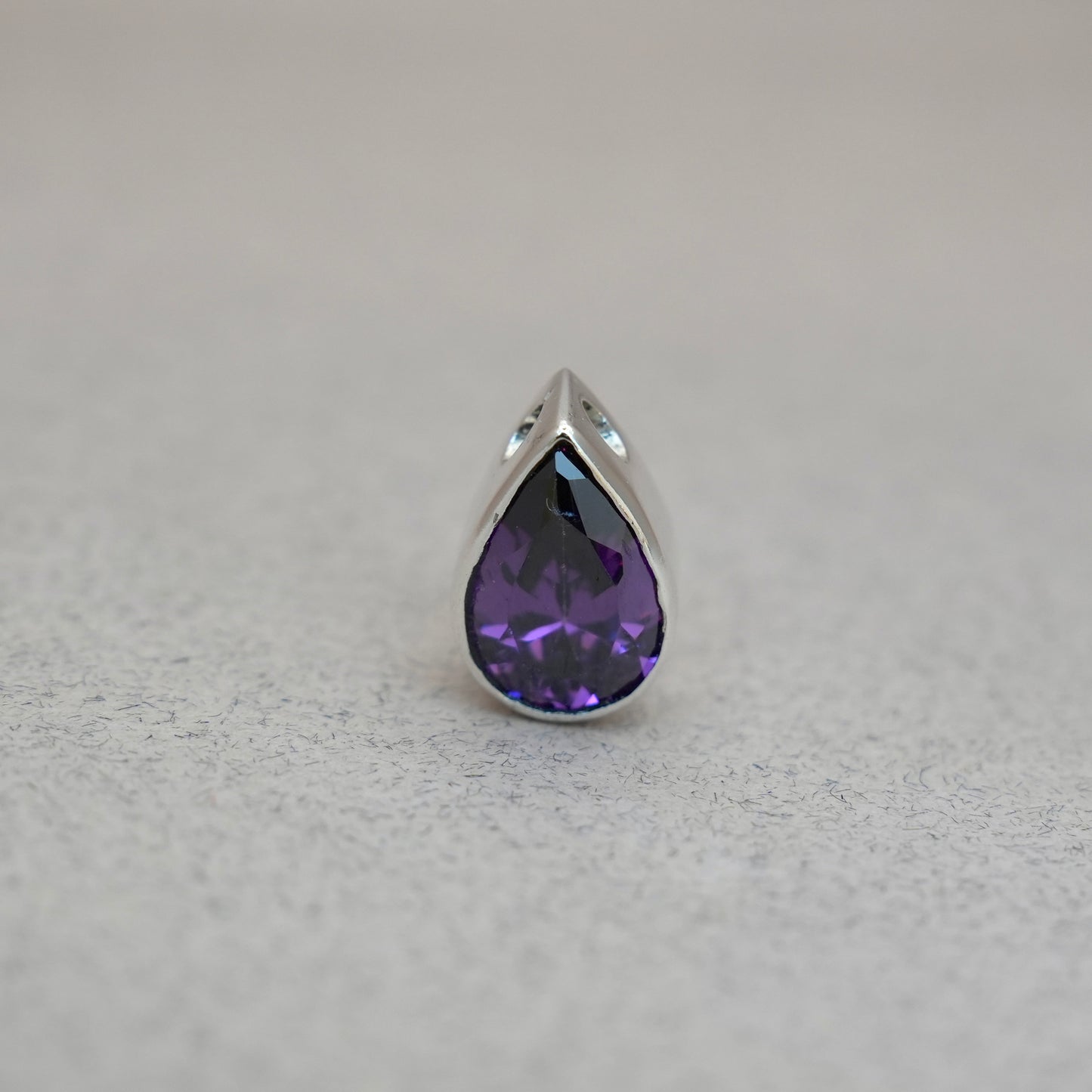 Amethyst Teardrop Pendant