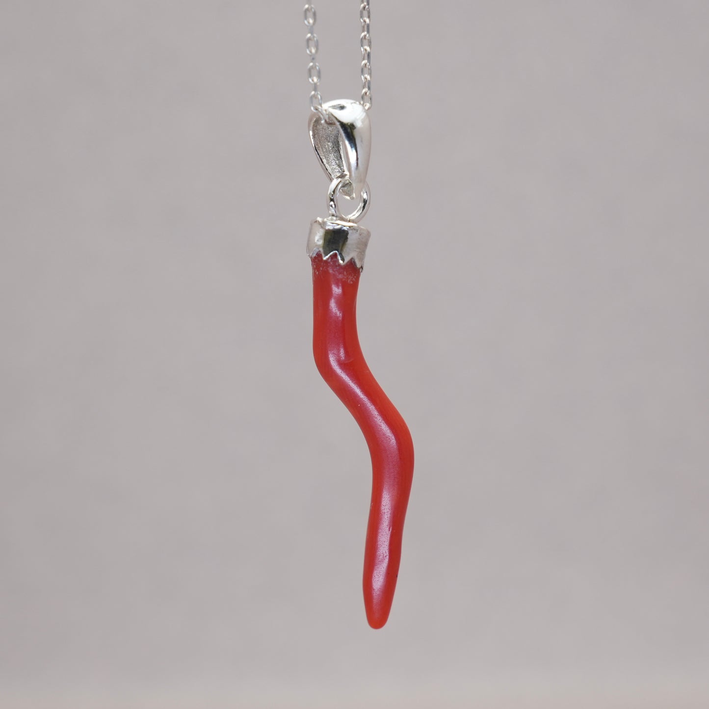 Coral Gemstone Pendant