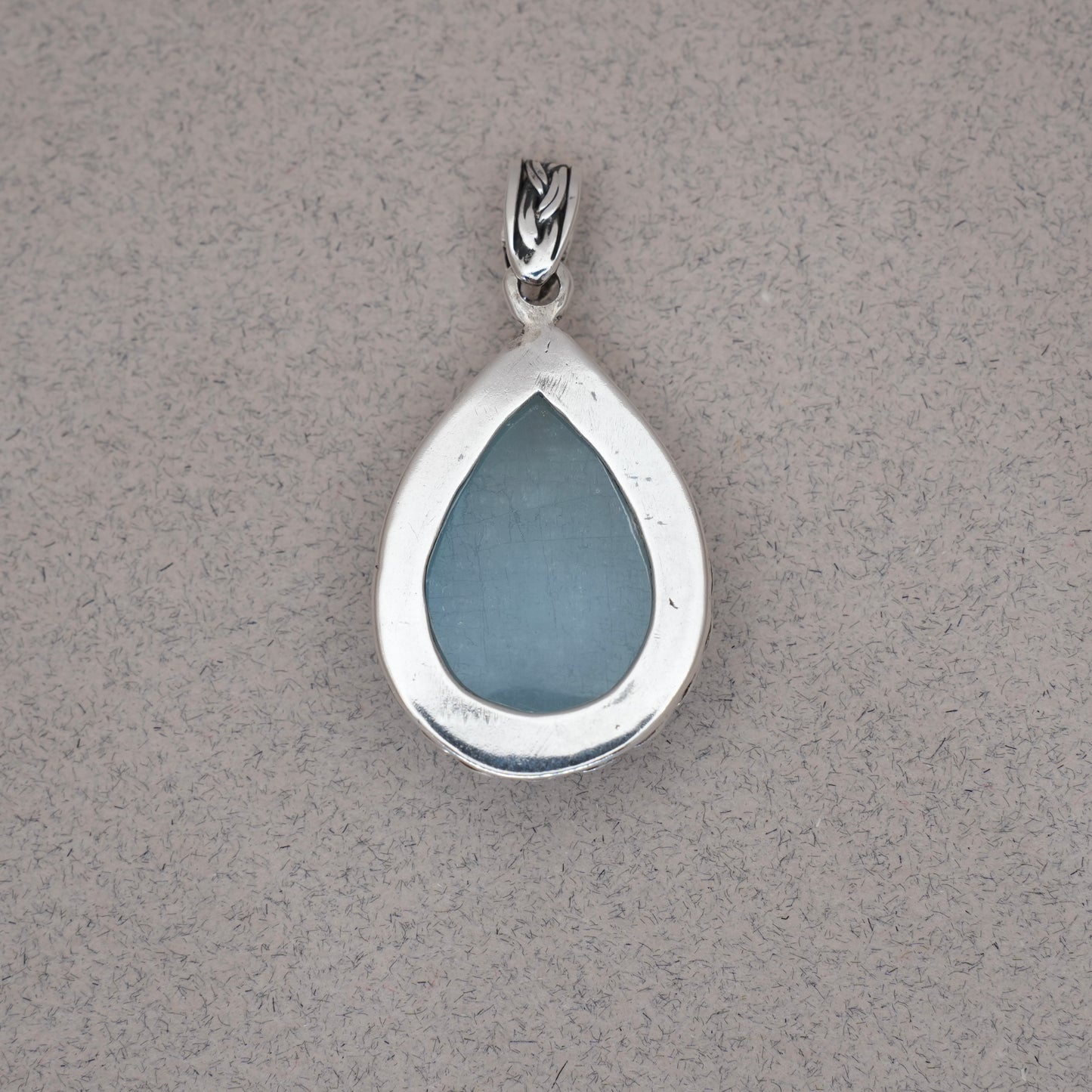 Blue Opal Teardrop Pendant