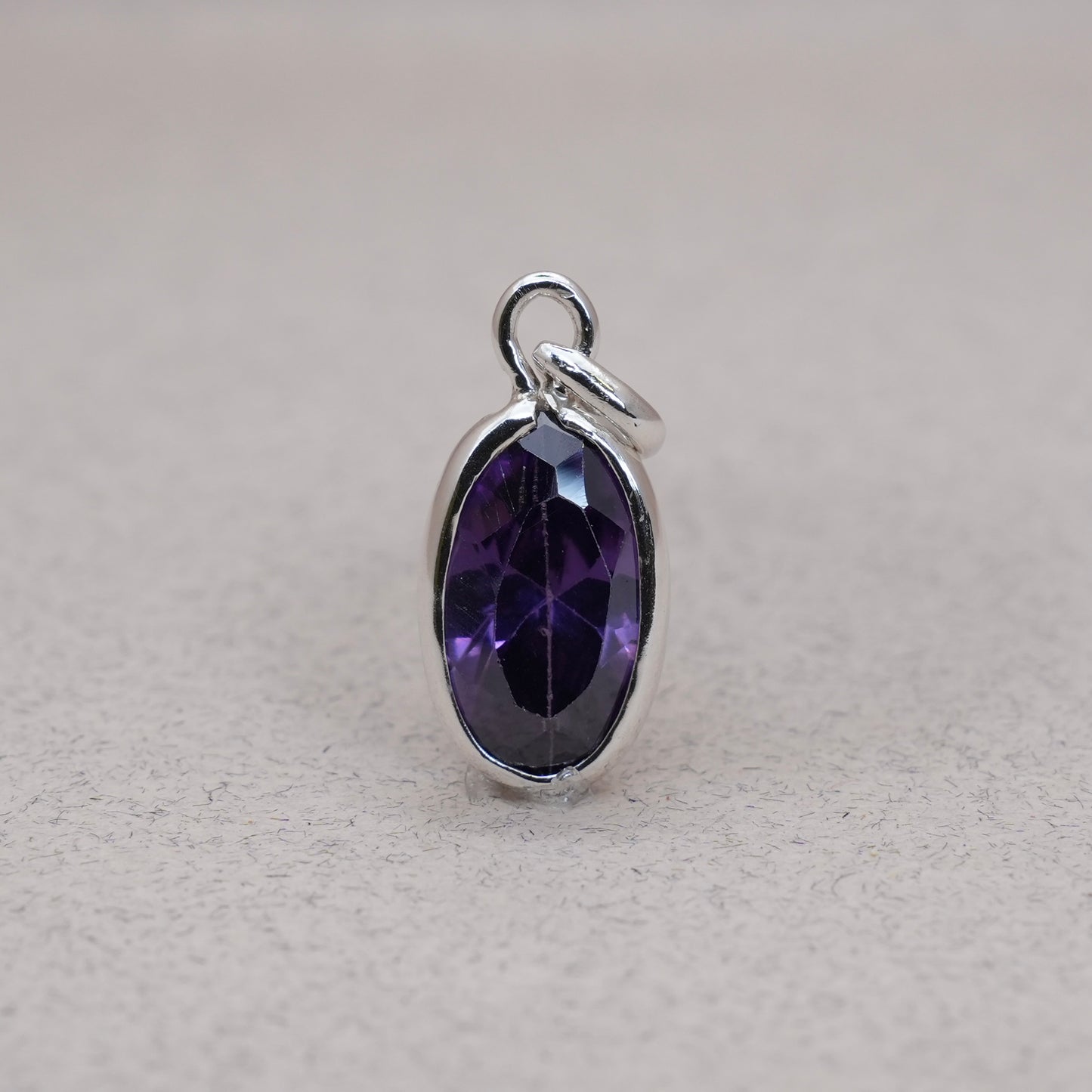 Oval Amethyst Gemstone Pendant