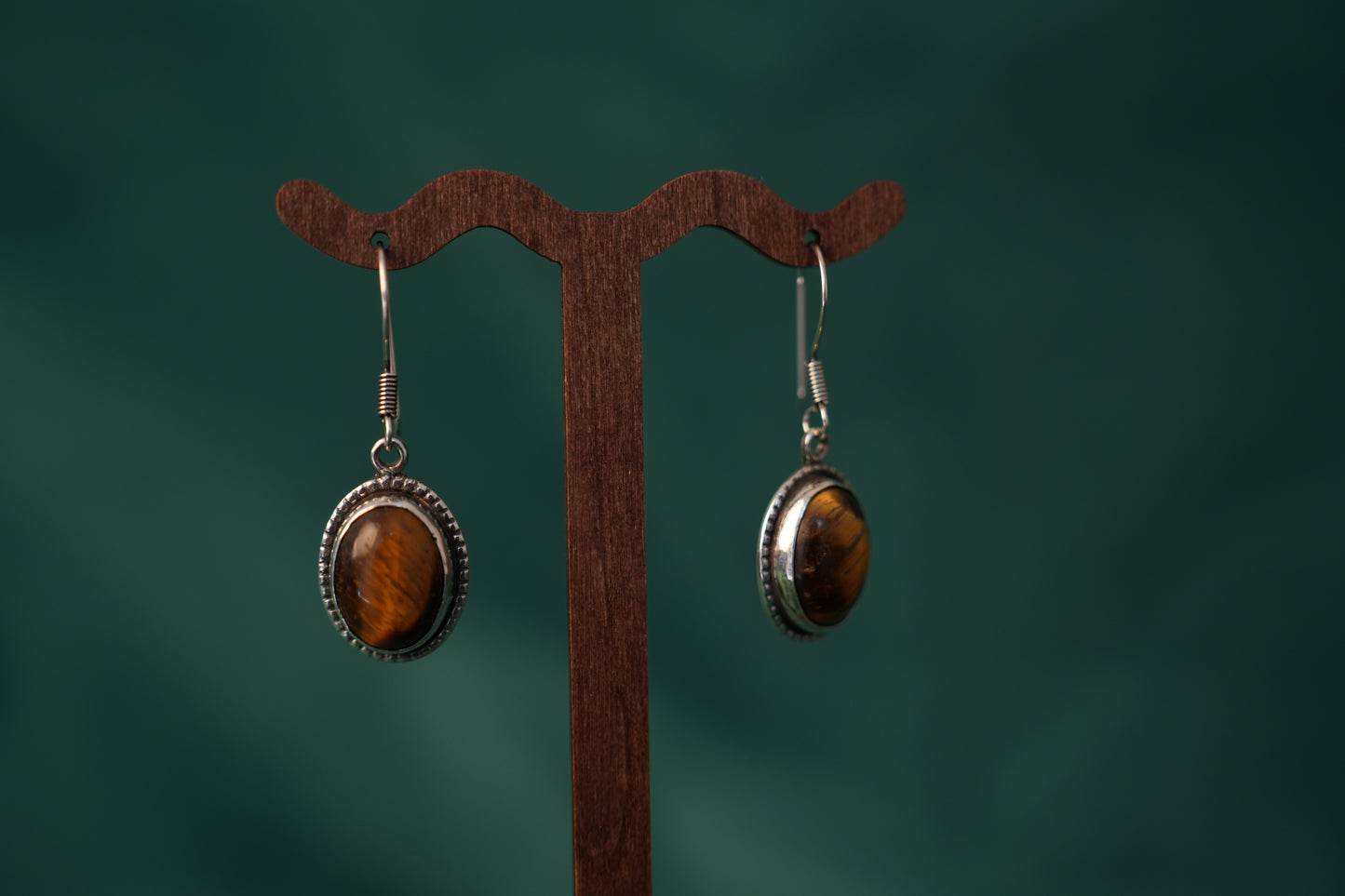 Tiger’s Eye Jewellery set Necklace, Earrings and Ring