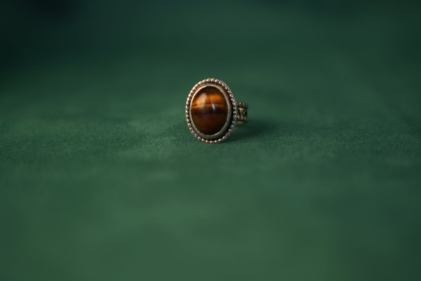 Tiger’s Eye Jewellery set Necklace, Earrings and Ring