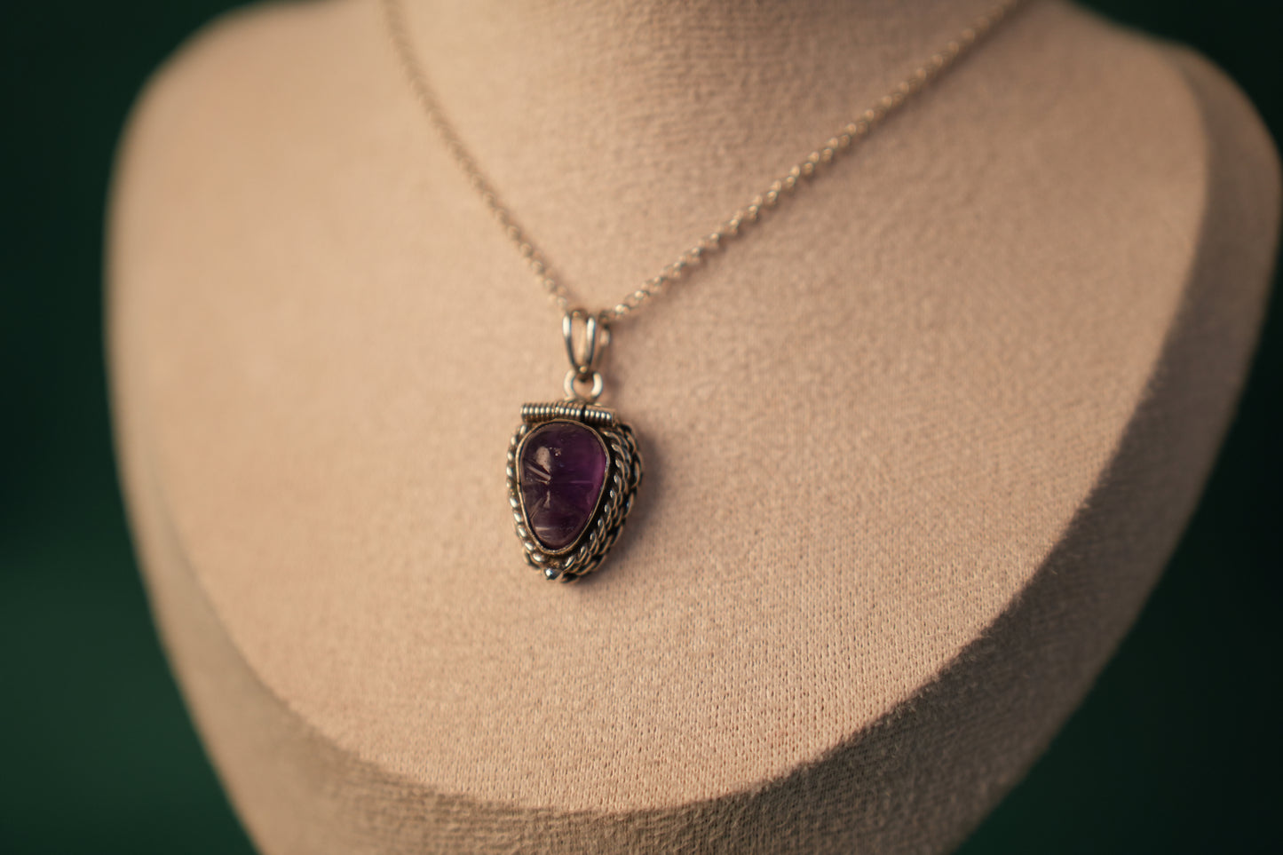 Amethyst Locket – Intricate Detail in a Petite Treasure