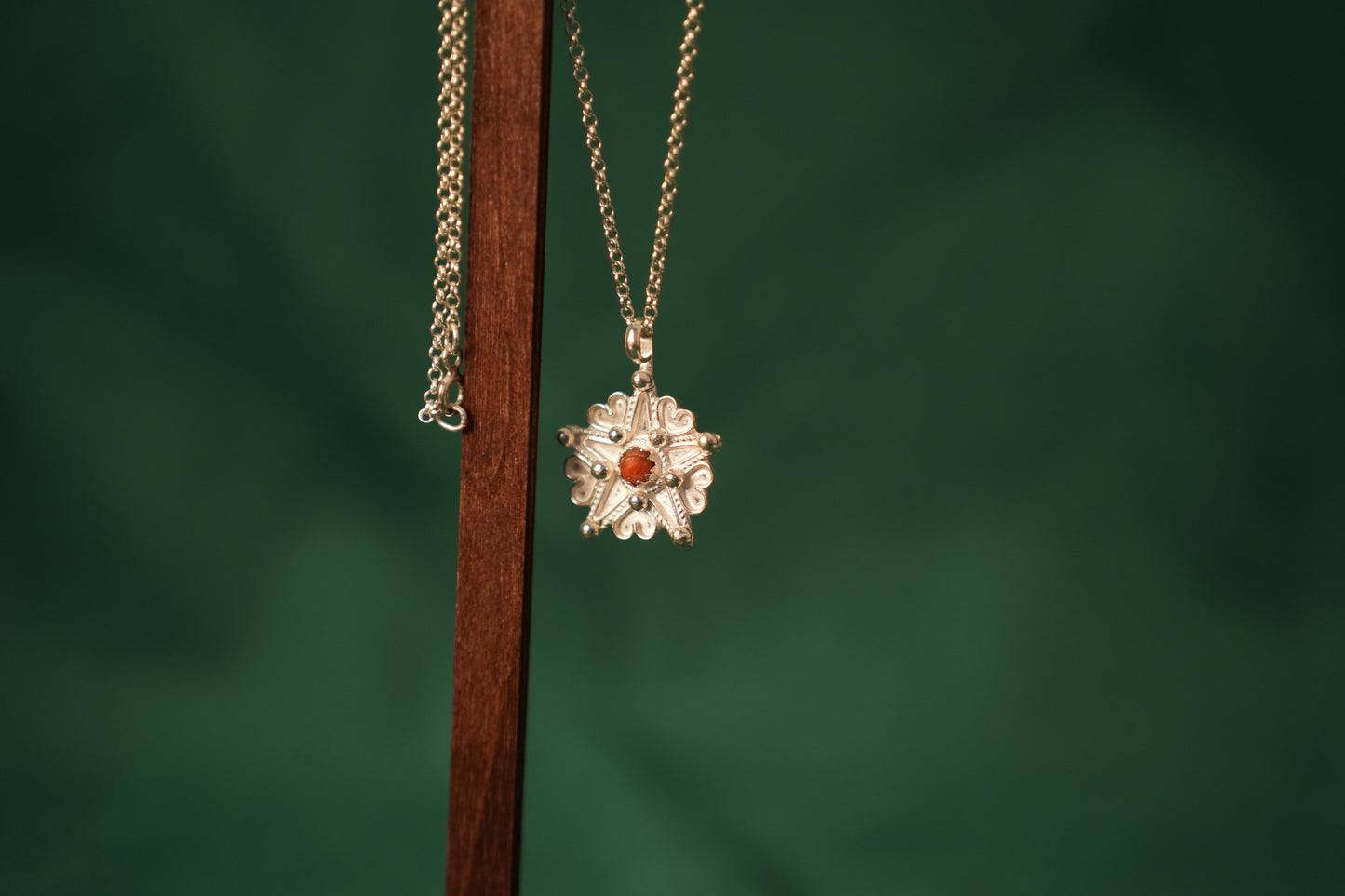 Amazigh-Inspired Sterling Silver Pendant