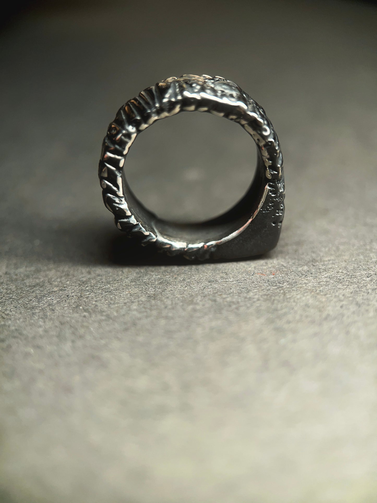 Gothic Sterling Silver chunky Ring