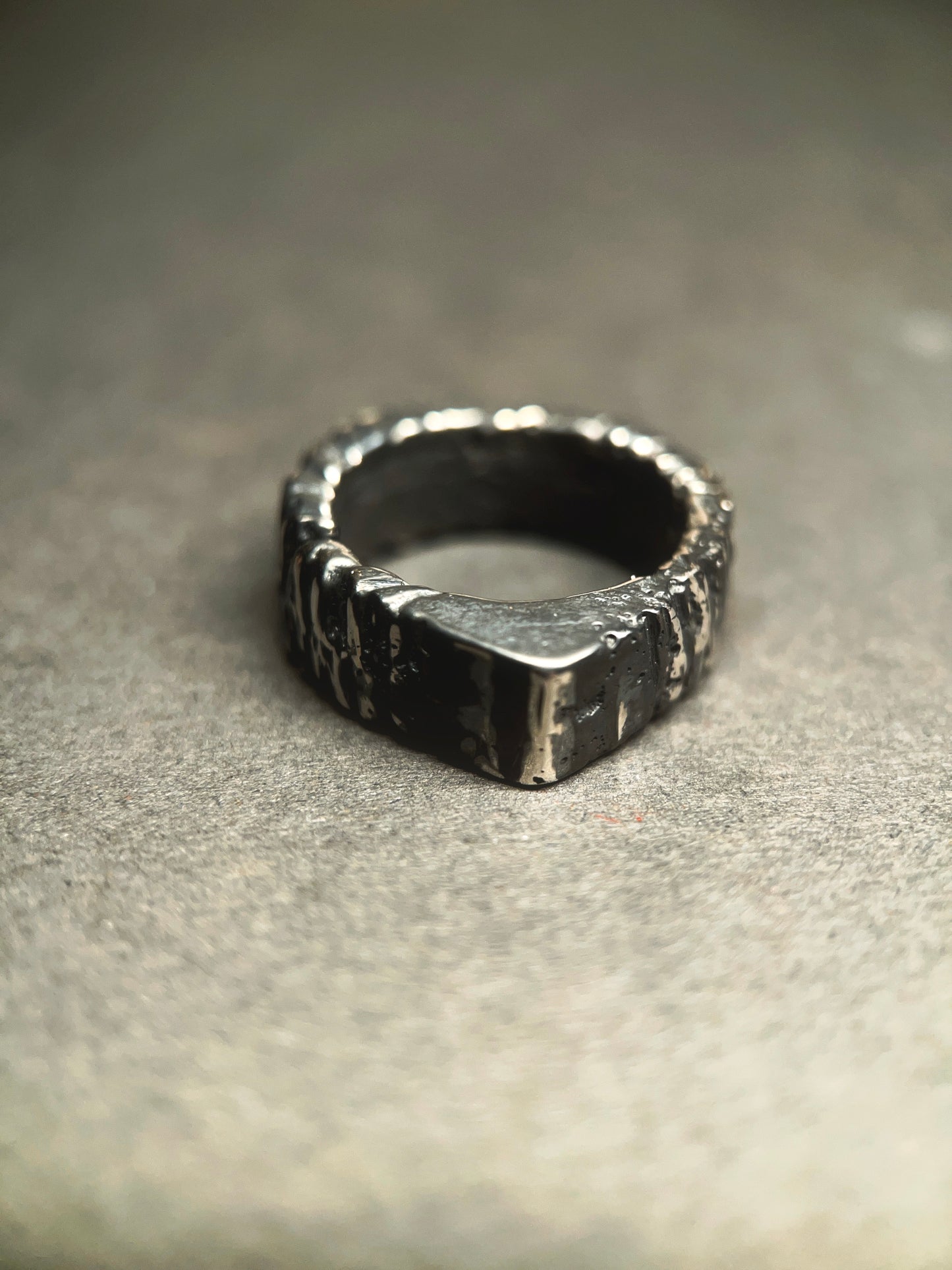 Gothic Sterling Silver chunky Ring
