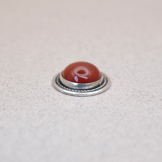 Circle Carnelian Crystal Pendant
