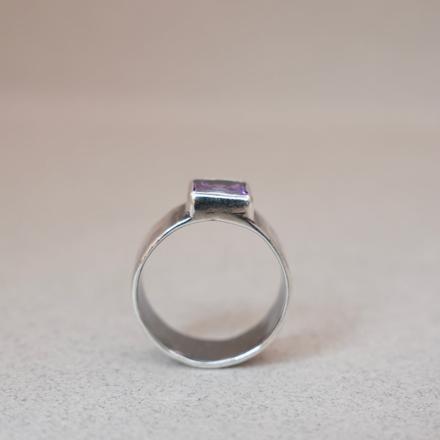 Square Amethyst Ring