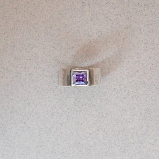 Square Amethyst Ring