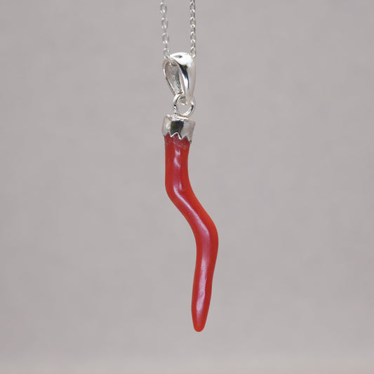 Coral Gemstone Pendant