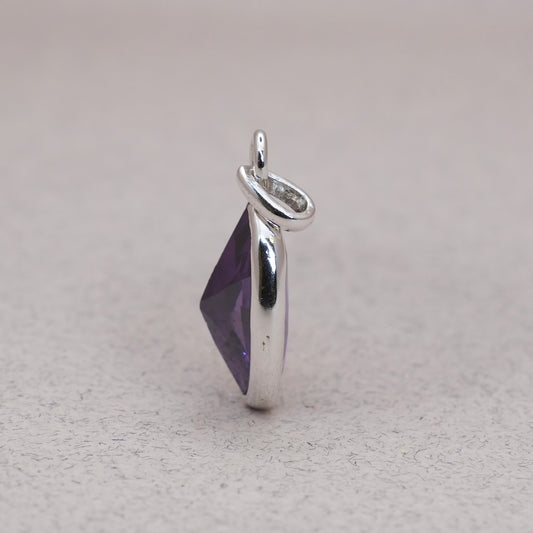 Oval Amethyst Gemstone Pendant