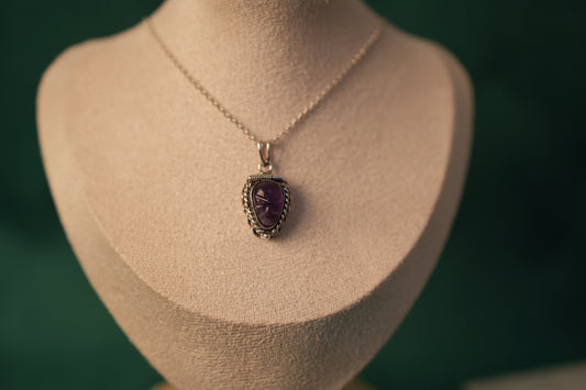 Amethyst Locket – Intricate Detail in a Petite Treasure