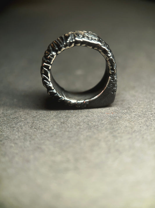 Gothic Sterling Silver chunky Ring